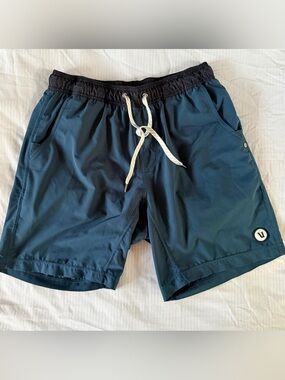 VUORI Men’s Kore Short Lined 7" Men's Indigo Navy Size: Medium